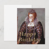 Koningin Elizabeth I bubble gum Gelukkige verjaard (Voorkant / Achterkant)