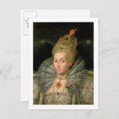 Koningin Elizabeth I (bustlengteportret) (zie ook Briefkaart (Voorkant / Achterkant)