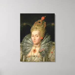 Koningin Elizabeth I (bustlengteportret) (zie ook Canvas Afdruk