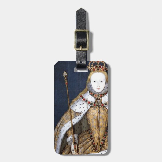 koningin Elizabeth I: Coronatie Bagagelabel (Voorkant verticaal)