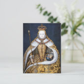 koningin Elizabeth I: Coronatie Briefkaart (Staand voorkant)