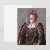 Koningin Elizabeth I die witte kauwgom blaast (Voorkant / Achterkant)