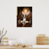 Koningin Elizabeth I & haar Boston Terrier Poster (Keuken)