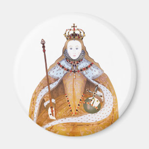 koningin Elizabeth I - historische illustratie Magneet