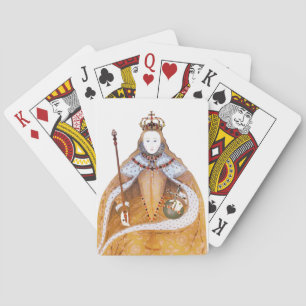 koningin Elizabeth I - historische illustratie Pokerkaarten