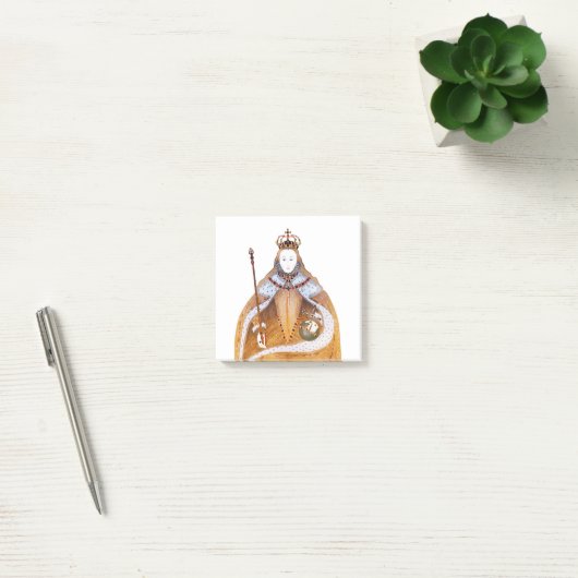 koningin Elizabeth I - historische illustratie Post-it® Notes (Kantoor)