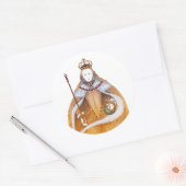 koningin Elizabeth I - historische illustratie Ronde Sticker (Envelop)