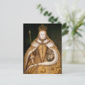 koningin Elizabeth I in Coronation Robes Briefkaart (Staand voorkant)