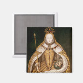 koningin Elizabeth I in Coronation Robes Magneet (Voorkant / Achterkant)