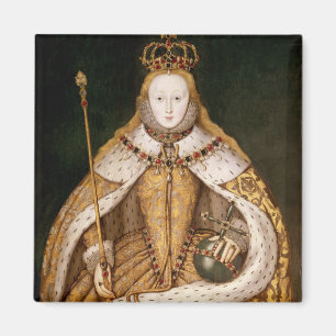 koningin Elizabeth I in Coronation Robes Magneet