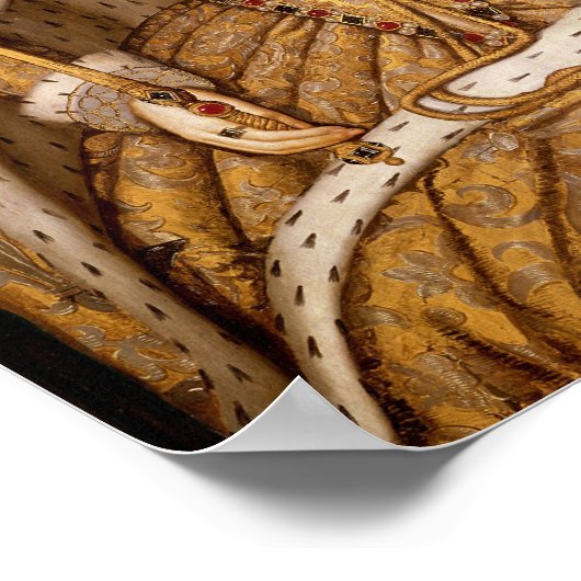 koningin Elizabeth I in Coronation Robes Poster (Hoek)