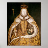 koningin Elizabeth I in Coronation Robes Poster (Voorkant)