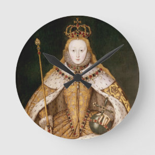 koningin Elizabeth I in Coronation Robes Ronde Klok