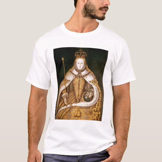koningin Elizabeth I in Coronation Robes T-shirt (Voorkant)