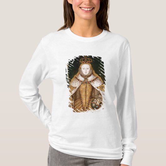 koningin Elizabeth I in Coronation Robes T-shirt (Voorkant)