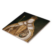 koningin Elizabeth I in Coronation Robes Tegeltje (Zijkant)