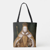 koningin Elizabeth I in Coronation Robes Tote Bag (Achterkant)