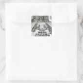 Koningin Elizabeth I in het Parlement Vierkante Sticker (Tas)