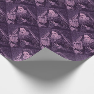 koningin Elizabeth I in lavender print Cadeaupapier