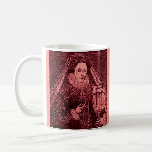 koningin Elizabeth I in roze Koffiemok (Links)