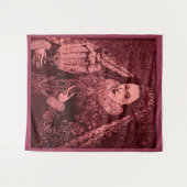 Koningin Elizabeth I in roze Wandkleed (Voorkant (horizontaal))
