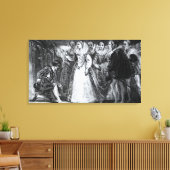 Koningin Elizabeth I Knighing Francis Drake Canvas Afdruk (Insitu (Woonkamer))