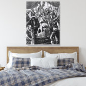 Koningin Elizabeth I Knighing Francis Drake Canvas Afdruk (Insitu (Slaapkamer))