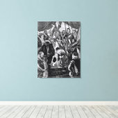 Koningin Elizabeth I Knighing Francis Drake Canvas Afdruk (Insitu (Houten vloer))