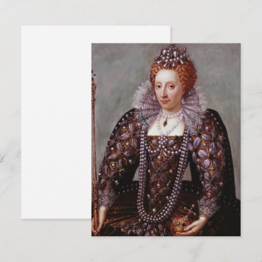 Koningin Elizabeth I met parels (Voorkant / Achterkant)