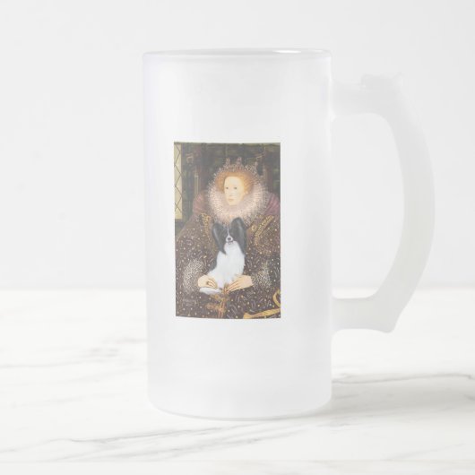 Koningin Elizabeth I - Papillon 1 Matglas Bierpul (Rechts)