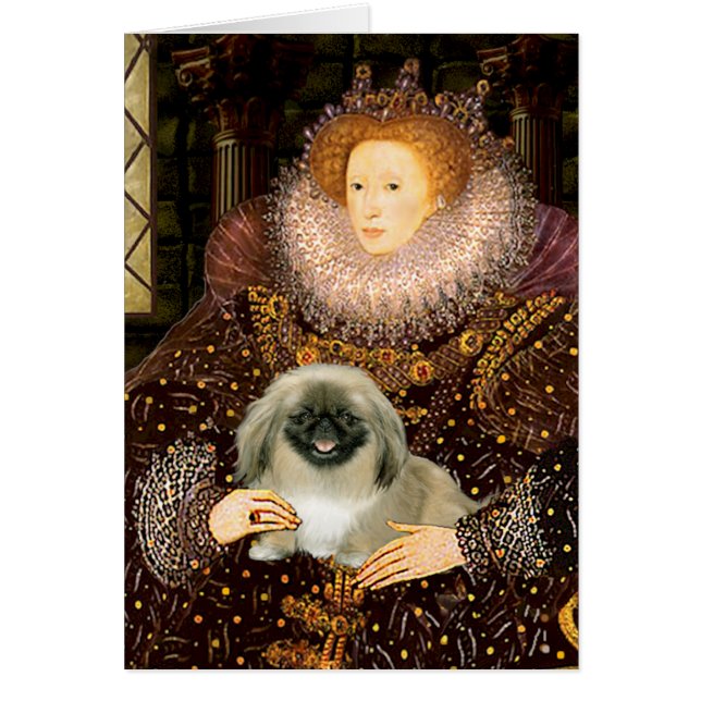 Koningin Elizabeth I - Pekingees (Voorkant)