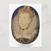 koningin Elizabeth I van Engeland door Nicholas Hi Briefkaart (Voorkant)
