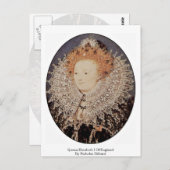 koningin Elizabeth I van Engeland door Nicholas Hi Briefkaart (Voorkant / Achterkant)