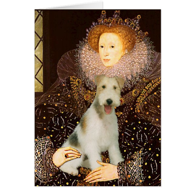 Koningin Elizabeth I - Wire Fox Terrier #1 (Voorkant)