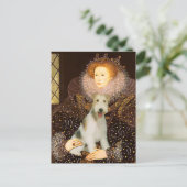 Koningin Elizabeth I - Wire Fox Terrier #1 Briefkaart (Staand voorkant)