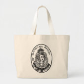 Koningin Elizabeth I Woodcut Portret Grote Tote Bag (Voorkant)
