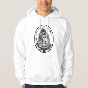 Koningin Elizabeth I Woodcut Portret Hoodie