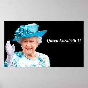 Koningin Elizabeth II afbeelding voor Poster