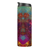 koningin Elizabeth II Blue Red Tribute Thermosbeker (Geroteerd rechts)