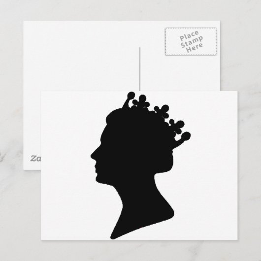 koningin Elizabeth II Briefkaart (Voorkant / Achterkant)