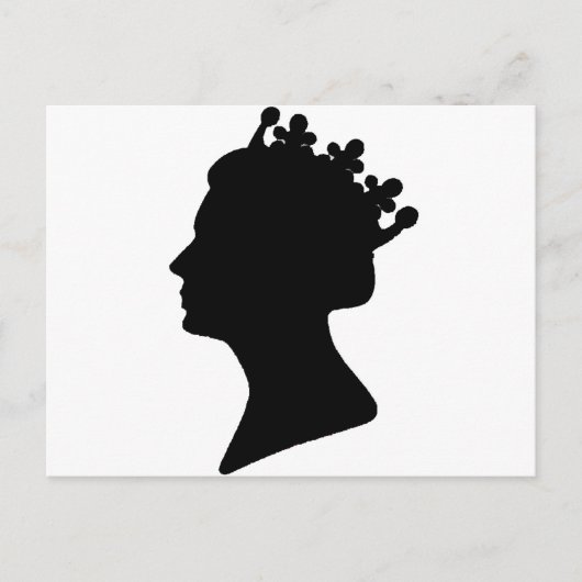 koningin Elizabeth II Briefkaart (Voorkant)