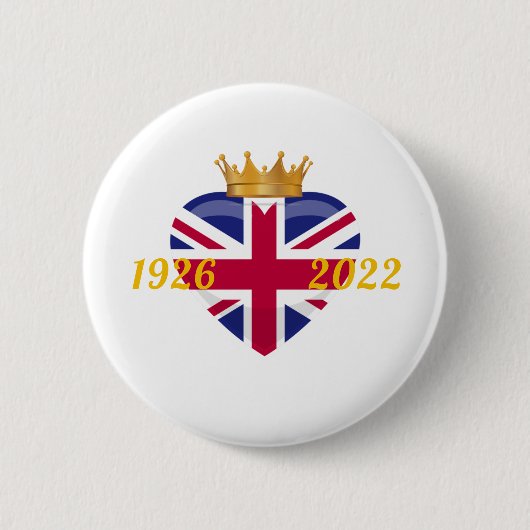 koningin Elizabeth II, Button 1926-2022 (Voorkant)