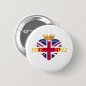 koningin Elizabeth II, Button 1926-2022 (Voorkant /achterkant)