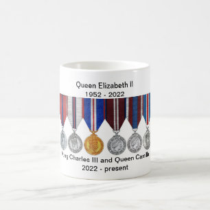 Koningin Elizabeth II en koning Charles III Mok