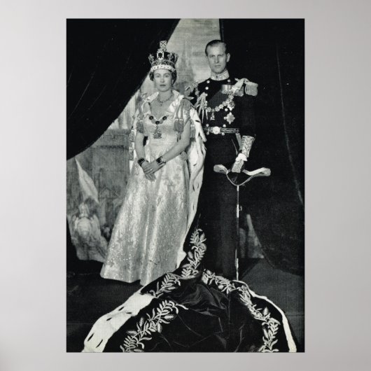 koningin Elizabeth II en Prince Philip Poster (Voorkant)