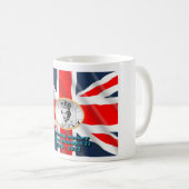 koningin Elizabeth II in liefdevol geheugen Koffiemok (Voorkant rechts)