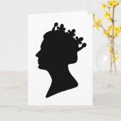 Koningin Elizabeth II Kaart (Gele Bloem)