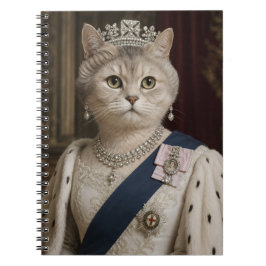 Koningin Elizabeth II kattenportret | Koninklijke  Notitieboek