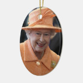 Koningin Elizabeth II Koningin van het Verenigd Ko Keramisch Ornament (Links)