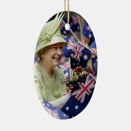 Koningin Elizabeth II Koningin van het Verenigd Ko Keramisch Ornament (Rechts)